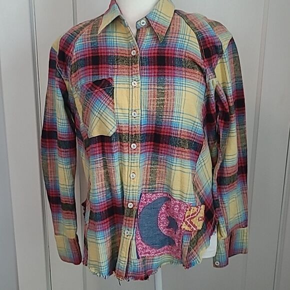 Handmade Vintage Upcycled Kantha & Flannel Shacket - THE DAVE MATHEWS BAND - Picture 7 of 11